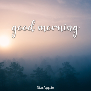 Good morning lettering decorated with flowers Vector Image