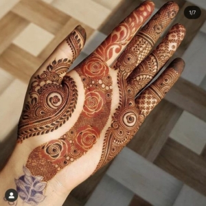 Palm Henna Simple and Easy Indian Full Palm Mehndi Designs